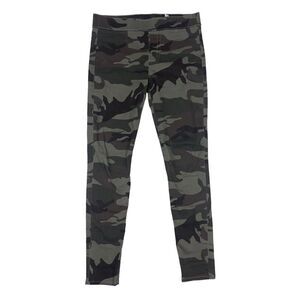 True Religion World Tour Starlet Green Camouflage Legging Pant Sz M Pull On